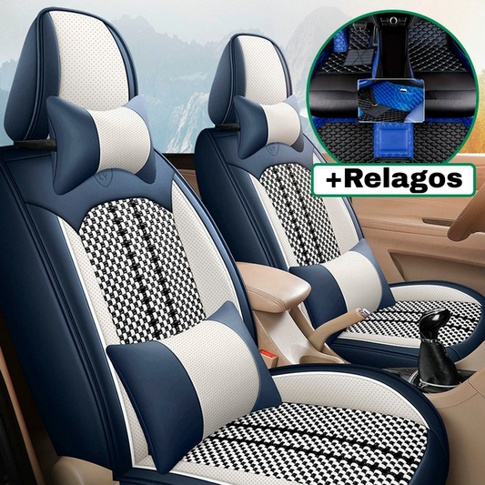 AutoLux™ Funda para Auto en Cuero Legítimo con AirBag + 3 Regalos